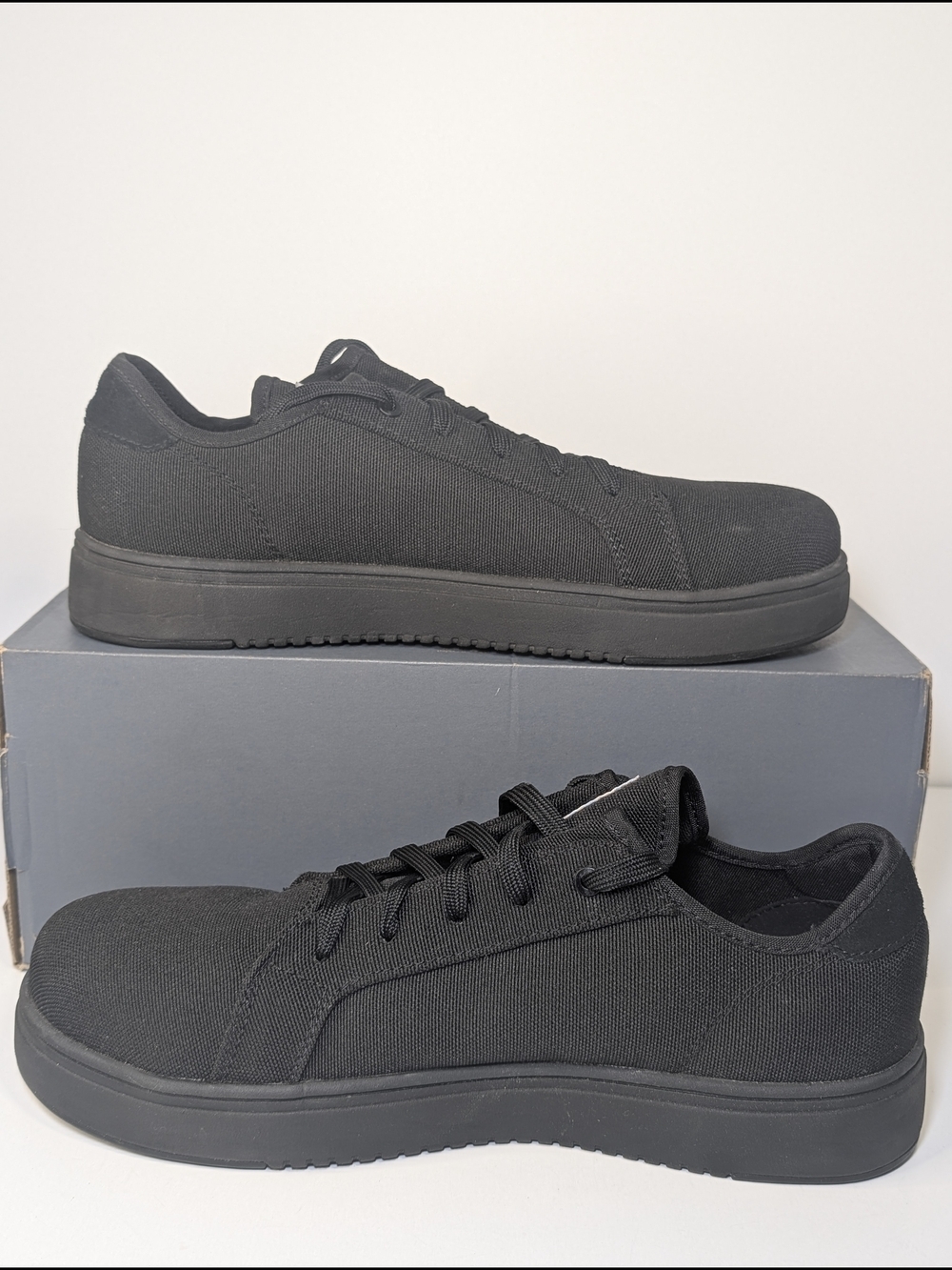 Carhartt Detroit Low Nano Toe Mens 9 Black Canvas Work Safety Sneakers - Picture 2 of 8